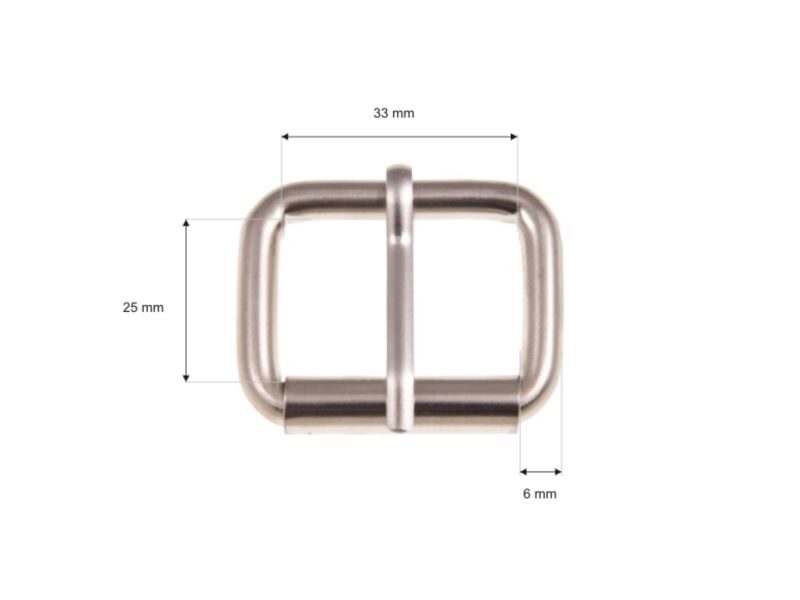 Extra metāla sprādze 33 mm niķelis komplekts