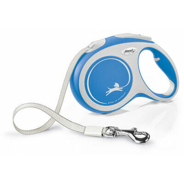 Flexi New Comfort L lente 5 m, blue pavada suņiem