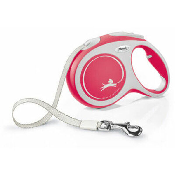 Flexi New Comfort L lente 5 m, red pavada suņiem