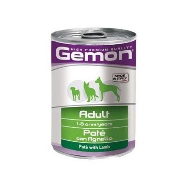 GEMON Dog pate Adult with lamb 0.4kg pastēte suņiem