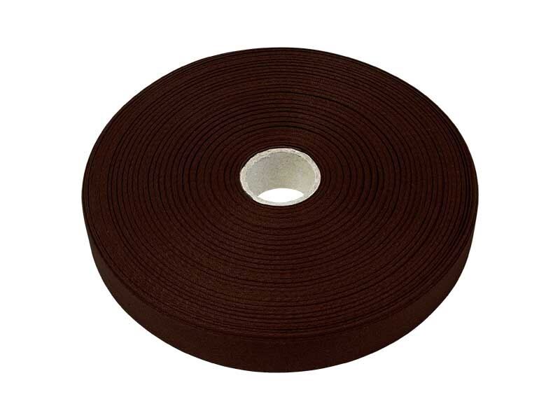Kokvilnas-poliestera lenta 10 mm brūna 50 m