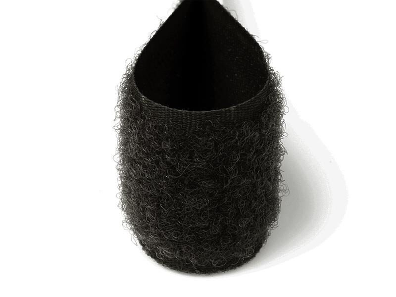 Velcro lenta - mīkstā daļa 20 mm grafīta
