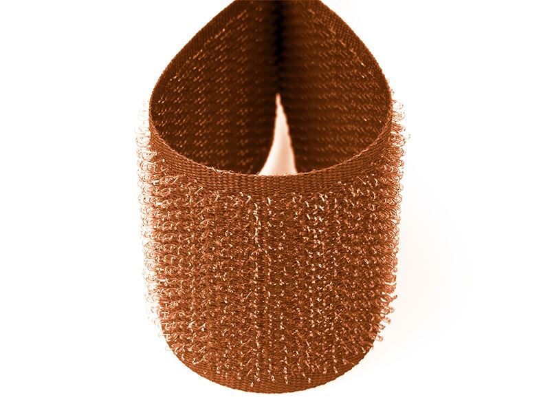 Velcro lenta āķīši 20 mm oranžbrūna