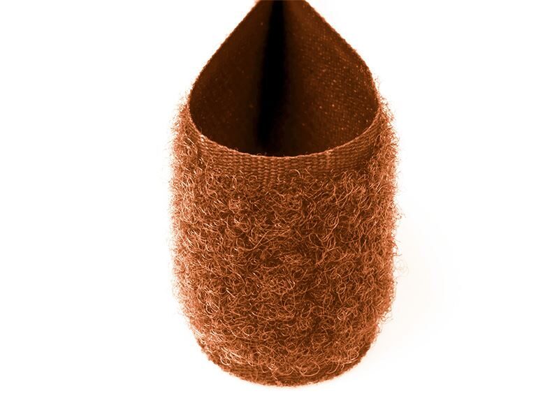 Velcro lenta - mīkstā daļa 20 mm oranžbrūna