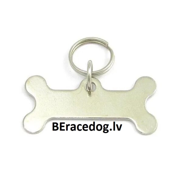 Suņa ID kaklasiksnas kulons KAULS komplekts