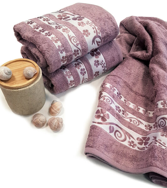 Bambusa dvielis 70x140 cm Lillac