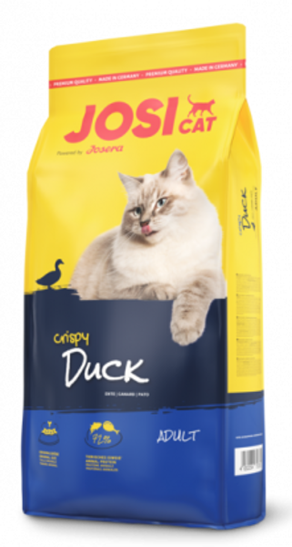 Josera Premium JosiCat Crispy Duck kaķu sausā barība 650 g