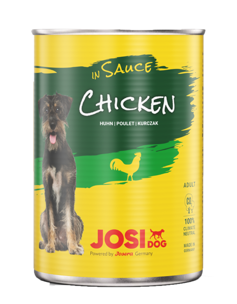 Konservi suņiem Josera JosiDog Chicken in sauce 415 g (uz vietas)