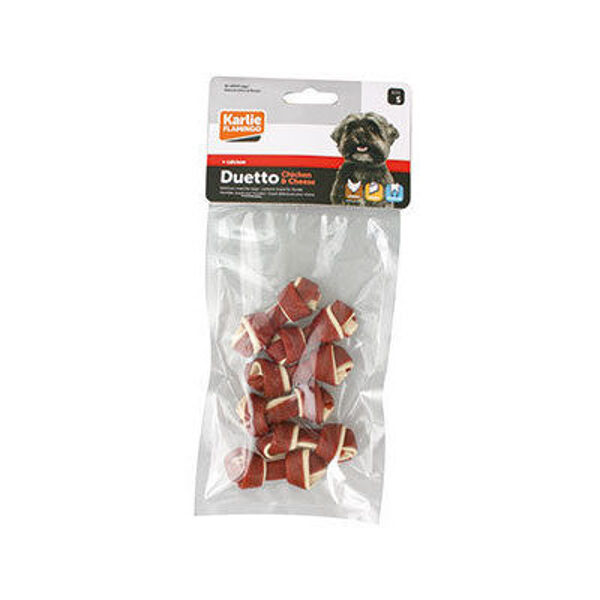 Karlie Flamingo gardumi suņiem DUETTO CHICKEN&CHEESE 6gb x 6cm, 90g