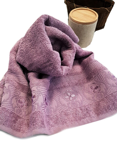 Bambusa dvielis 70x140 cm Lillac