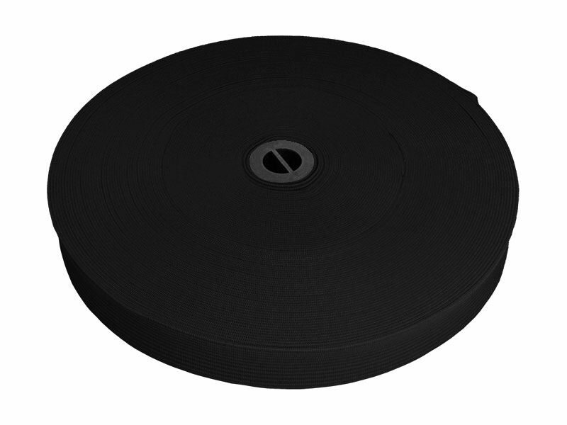 Elastīga tumši pelēka lenta 20 mm 25 m