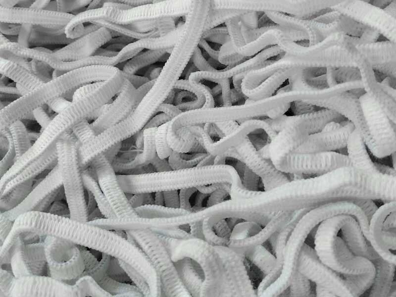 Elastīga balta poliestera lenta 7 mm 15,5 kg - CA 3875