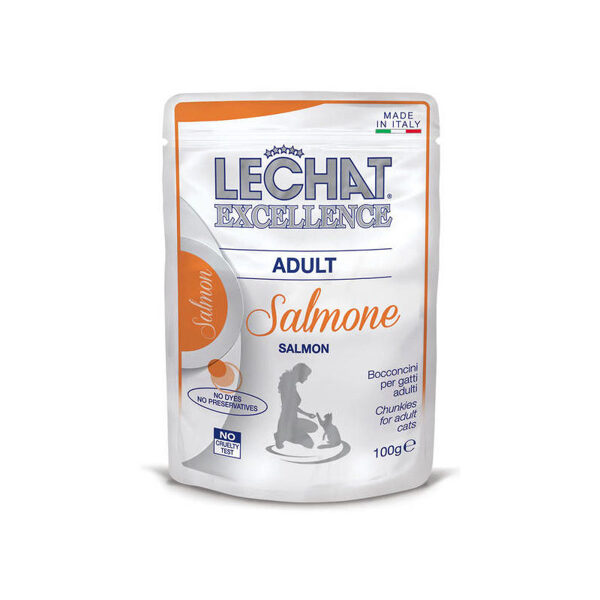 LECHAT Excellence Wet Adult with salmon 100 g konservi kaķiem