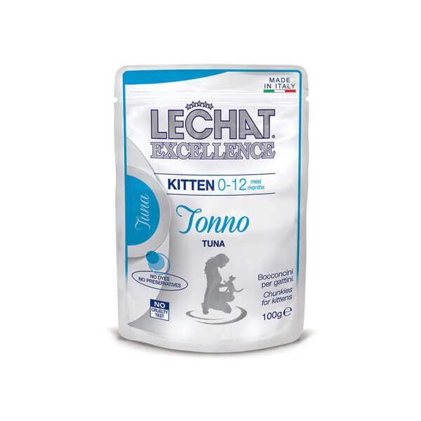 LECHAT Excellence Wet Kitten with tuna 100 g konservi kaķiem