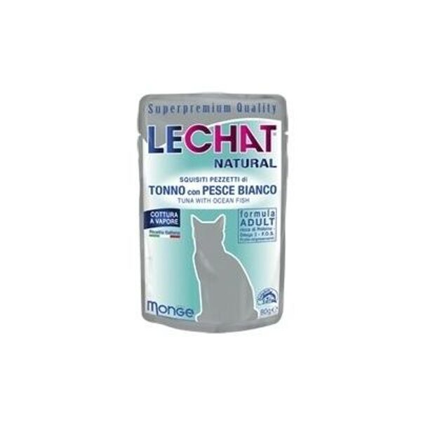LeChat Natural pouches Tuna with Ocean Fish 80 gr barība kaķiem
