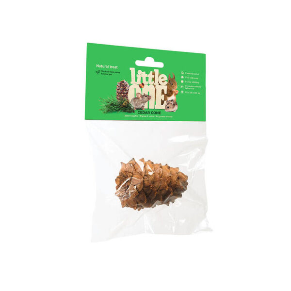 Little One treat-toy "Cedar cone" 1 gab. kārums-rotaļlieta ciedru čiekurs