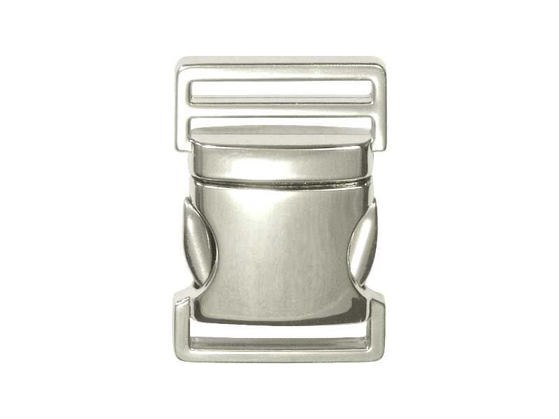 Metal buckle 31 mm nickel set