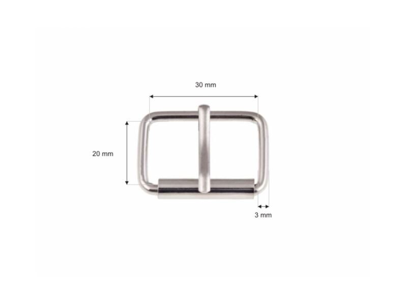 Metāla sprādze 30 mm niķelis komplekts