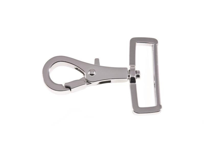 Spīdīga metāla karabīne 30 mm komplekts 25 gab.