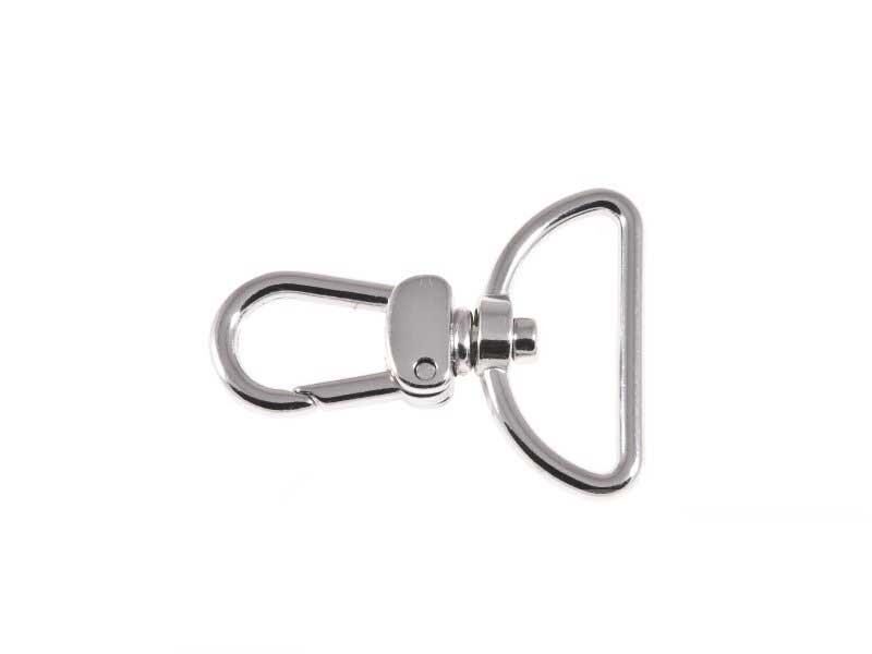 Spīdīga metāla karabīne 30 mm komplekts 25 gab.