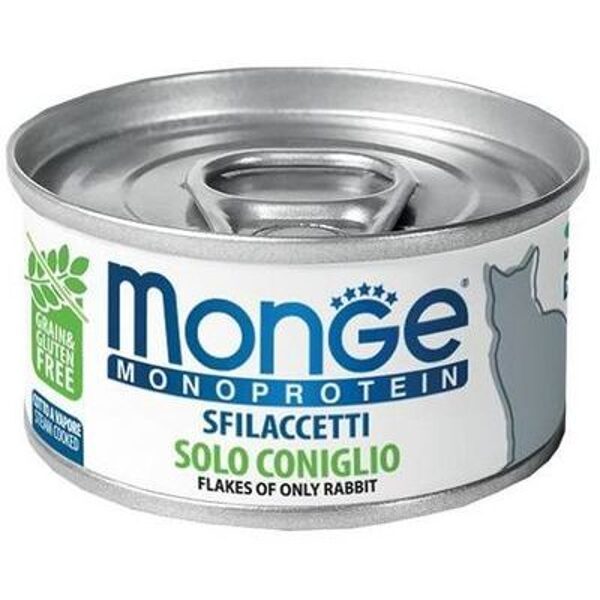 Monge Flakes Monoproteinic cat Rabbit 80g konservi kaķiem