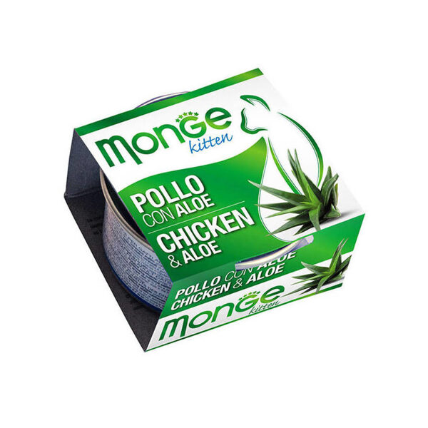 Monge Fruits Chicken & Aloe Kitten 80 g konservi kaķiem