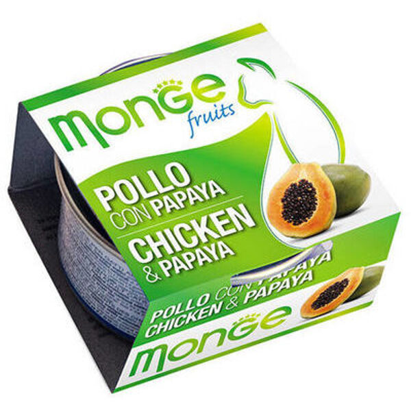 Monge Fruits Chicken & Papaya 80 g konservi kaķiem