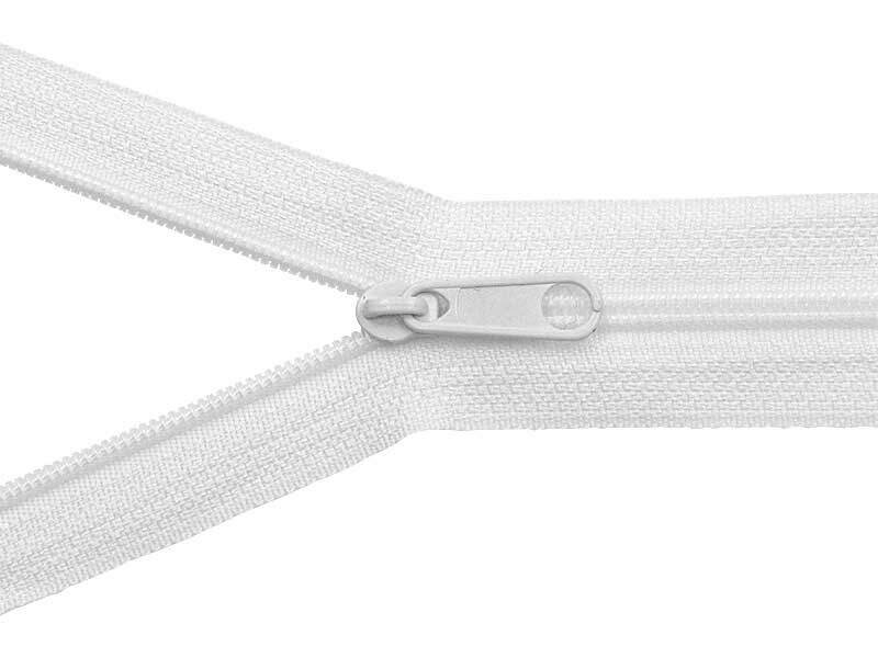Poliestera rāvējslēdzējs #3 60 cm balts 100 gab.