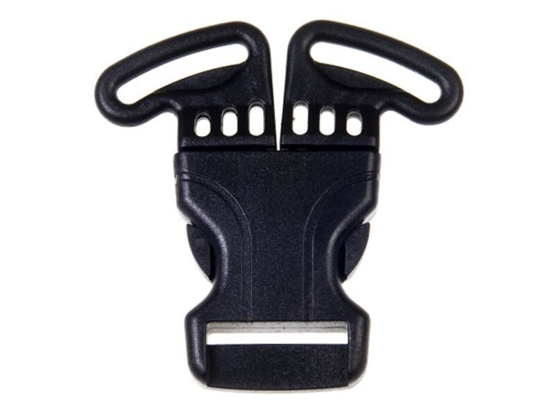 Plastmasas multi sprādze 25 mm melna 100 gab.