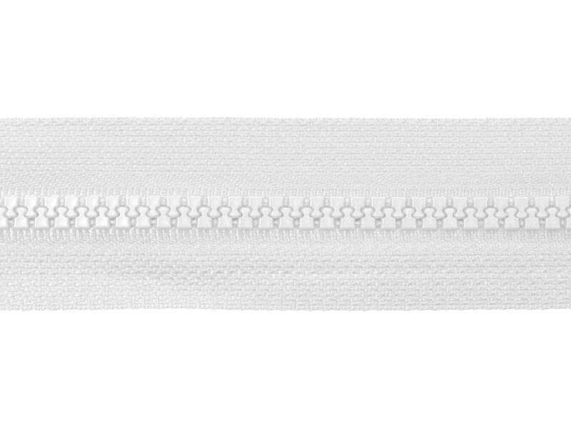  Poliestera rāvējslēdzējs #5 55 cm balta 100 gab.