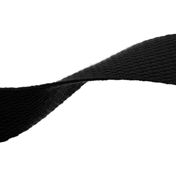 Polikokvilnas siksna 25 mm/1,35 melns 031 pp 50yd