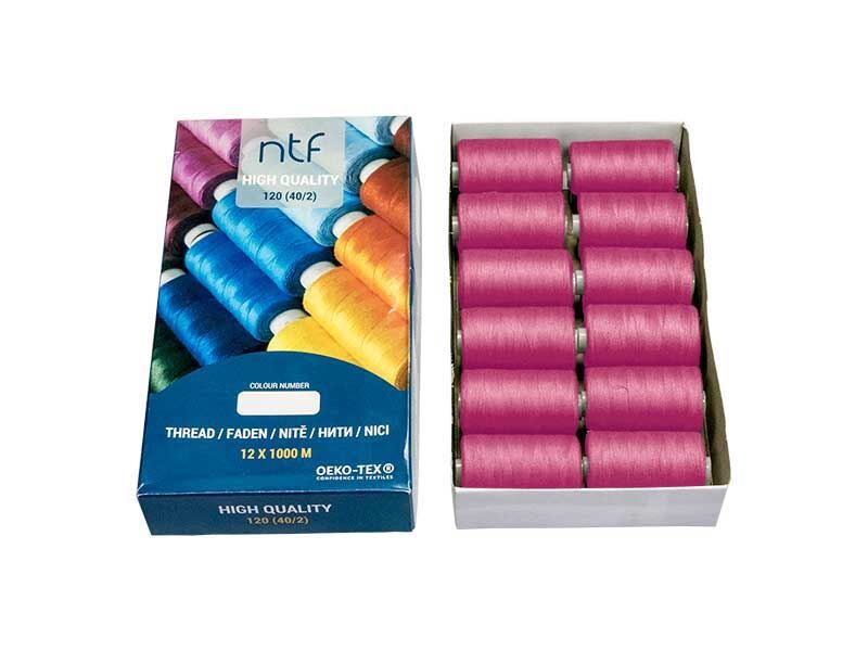 Diegi overlokam rozā komplekts