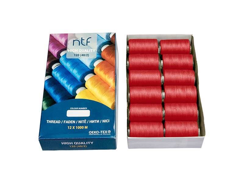 Diegi overlokam sarkans komplekts