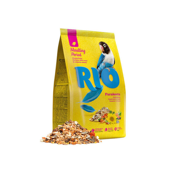 RIO food for parakeets 1kg barība vidējiem papagaiļiem spalvas mešanas periodā