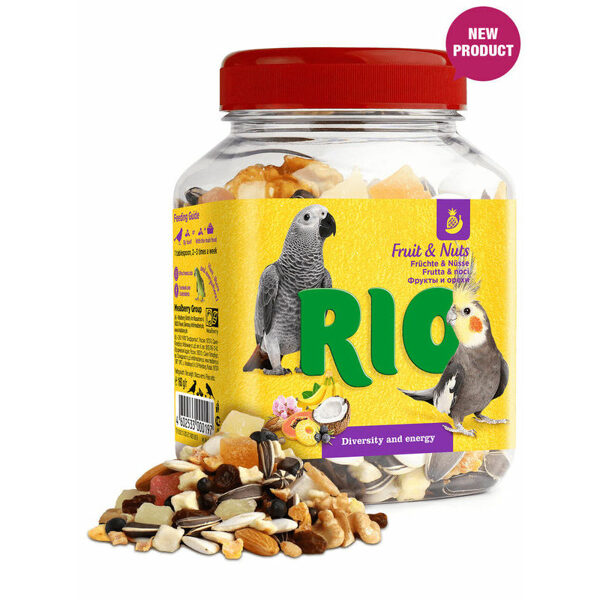 RIO Fruit & Nuts Mix 160 g papildbarība maziem papagaiļiem