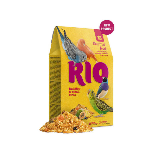 RIO Gourmet food for budgies and other small birds 250g barība mazajiem papagaiļiem un putniem