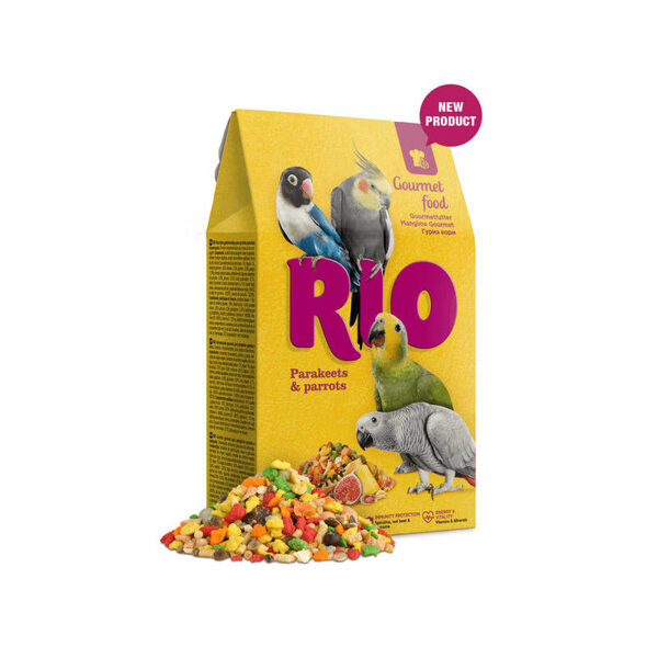 RIO Gourmet food for parakeets and parrots 250 g barība vidējiem un lieliem papagaiļiem