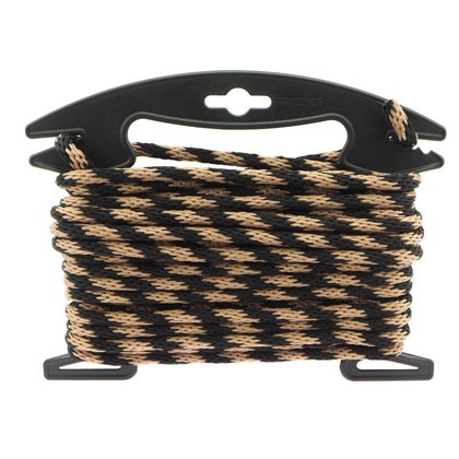 Polipropilēna virve Dzeltenbrūna / Melna komplekts