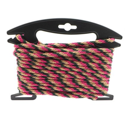 Polipropilēna virve Dzeltenbrūna / Rozā / Zaļa komplekts