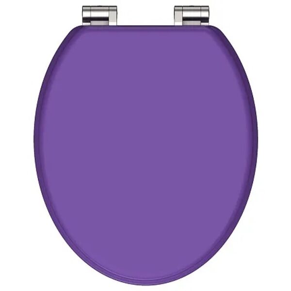 F.J.Schütte WC lid, MDF, with slow closing mechanism, purple matt