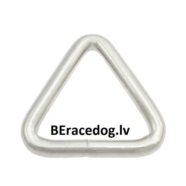 Steel Triangle delta ring 40mm Nickel Plated set