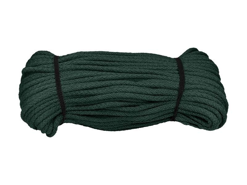 Tumši zaļa kokvilnas aukla 5 mm 50 m