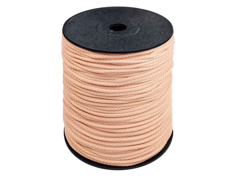 Gaiši rozā poliestera aukla 5,5mm 200 m