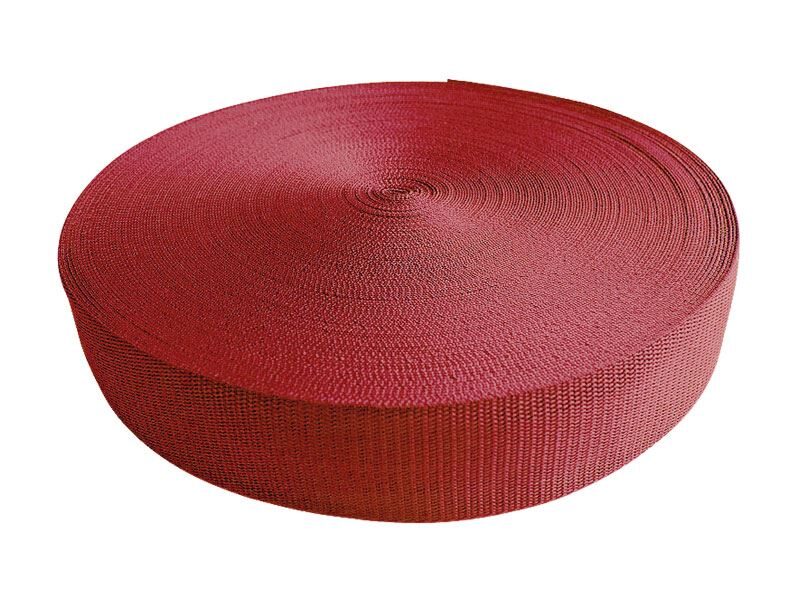 Polipropilēna lenta 25 mm sarkanbrūna 50 m