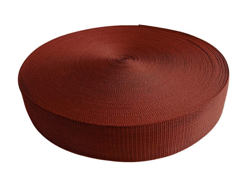 Polipropilēna lenta 25 mm sarkanbrūna 50 m