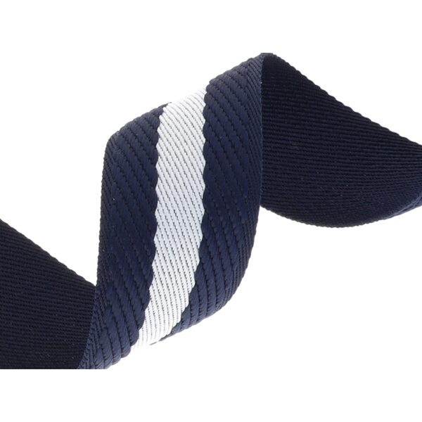 Polikokvilnas lenta 38mm zila balta 50yd 