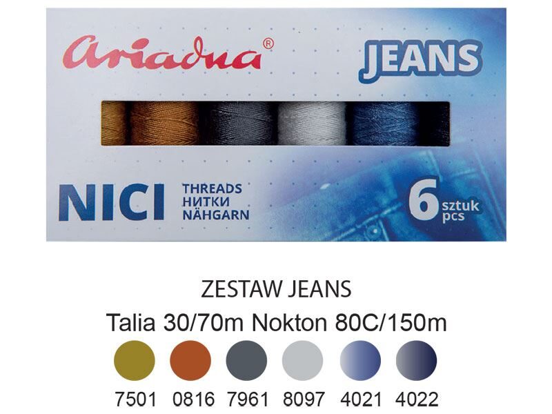 Diegi Ariadna Talia 120 / Nokton 80 Jeans 70 / 150 MB 6 gab.