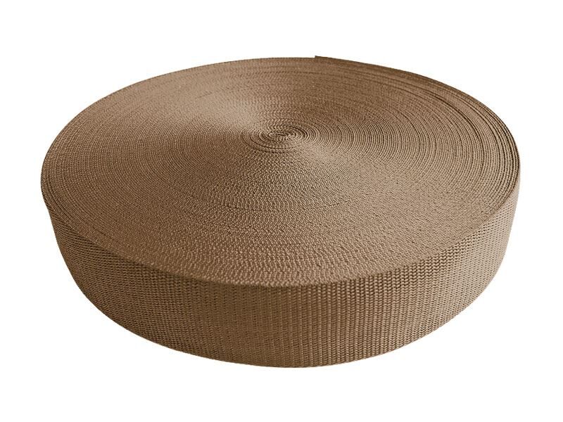 Polipropilēna lenta 10 mm tumši bēšs 50 m