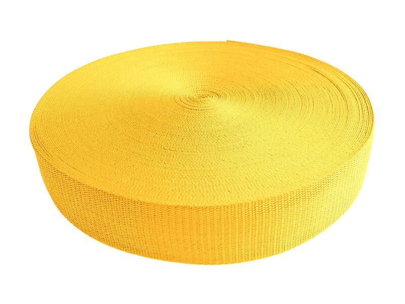 Polipropilēna lenta 10 mm dzeltena 50 m