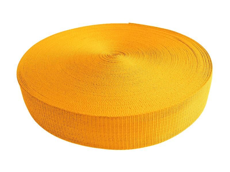 Polipropilēna lenta 10 mm dzeltena 50 m